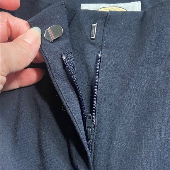 Talbots Women's Size 6 Petite Navy Blue Wide Leg Dress Pants Stretch - Picture 7 of 11